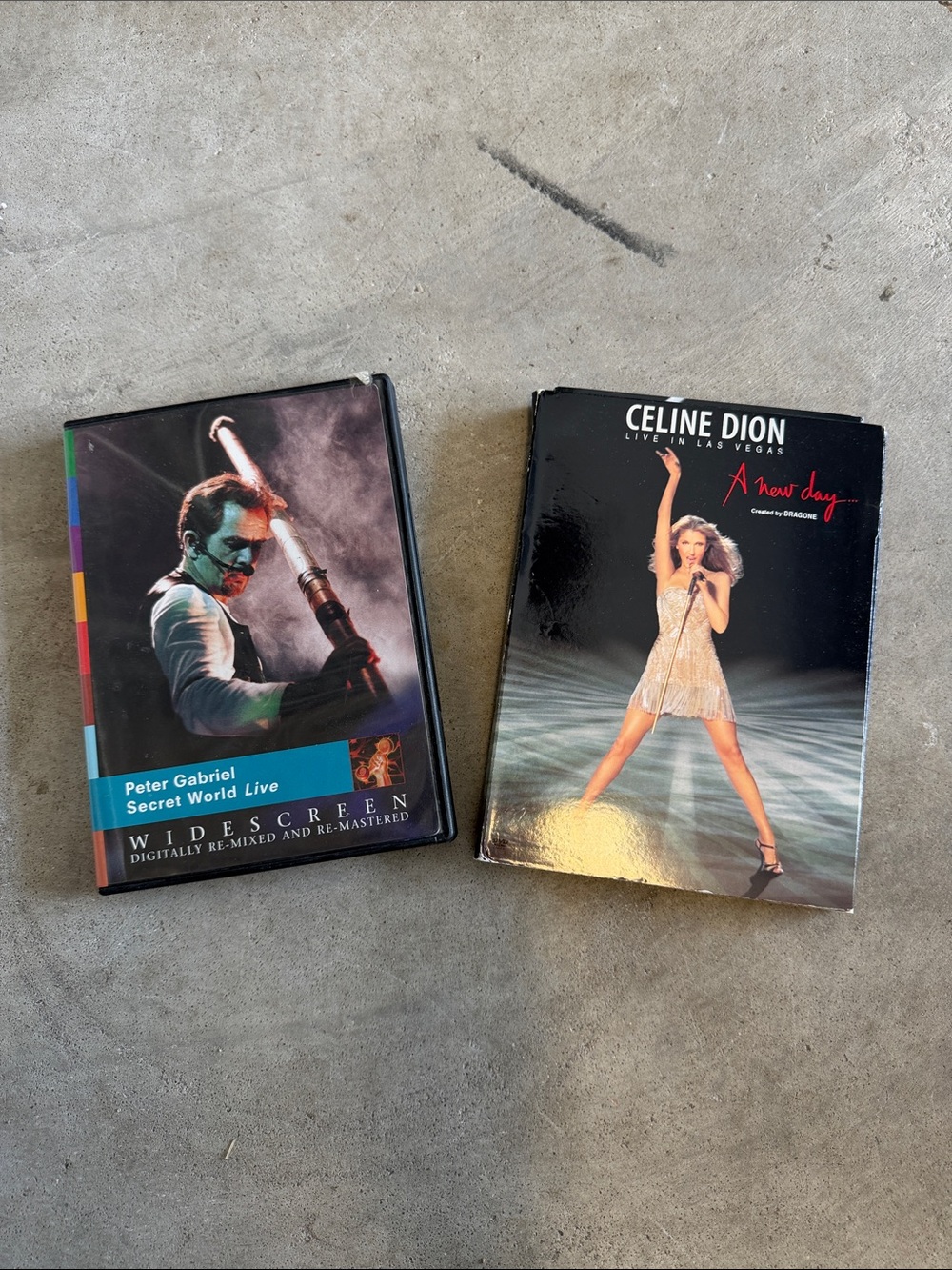 2 concert video DVDs